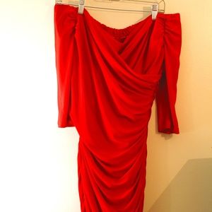 Red Laura Brynes "Monica" Dress NWOT 2x